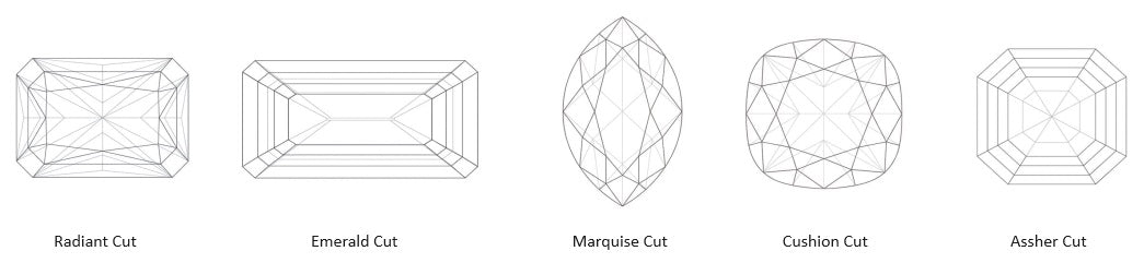 Fancy Diamond Cuts - Emerald, Radiant, Assher, Marquise and Cushion